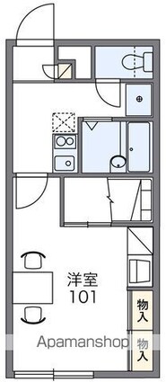 レオパレスＥＳＰＯＩＲ　Ａ[1K/23.18m2]の間取図