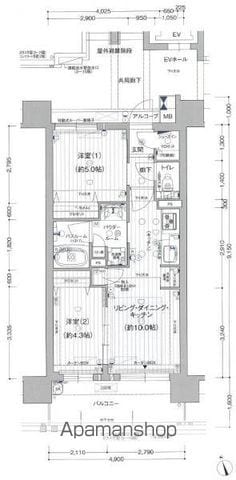 プレサンス ロジェ 名古屋浅間町ザ・レジデンスの間取り写真