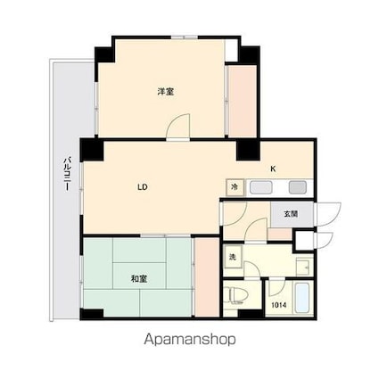 日神パレステージ東長崎[2LDK/60.21m2]の間取図