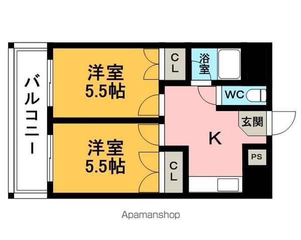 【キャンパスシティ箱崎の間取り】