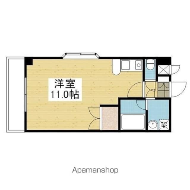 カサグランデ小坂[1R/26.28m2]の間取図