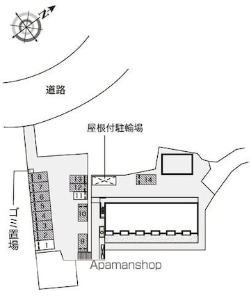 レオネクストＦＵＴＡＢＡ[1R/31.76m2]の配置図
