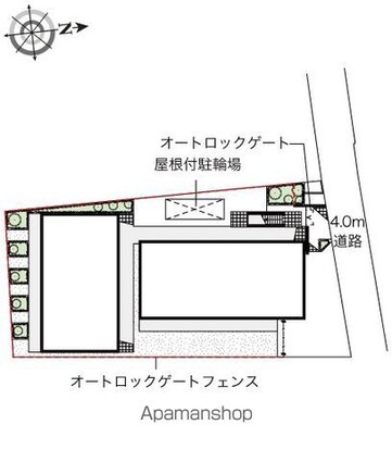 東京都練馬区関町北３丁目[1K/20.81m2]の配置図