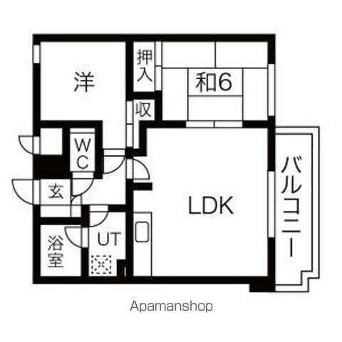 旭山シャトー桂和の間取り写真