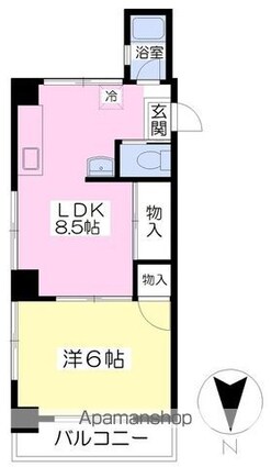 佐伯ビル[1LDK/31.15m2]の間取図