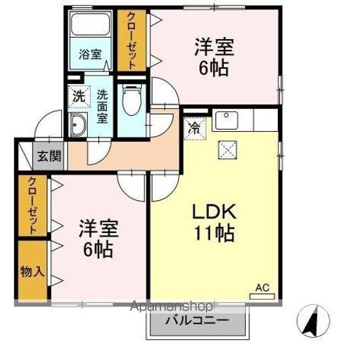 ディアコート壱番館の間取り写真