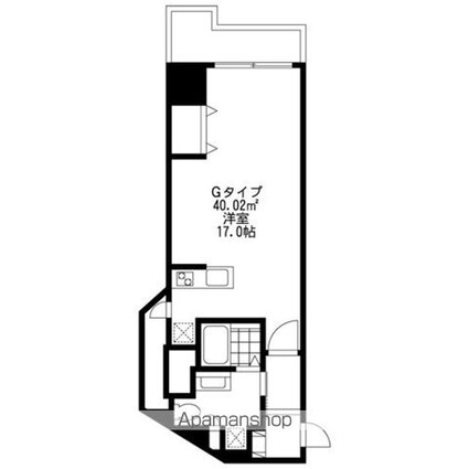 ＳＩＤＥ　Ｏｎｅ[1R/40.02m2]の間取図