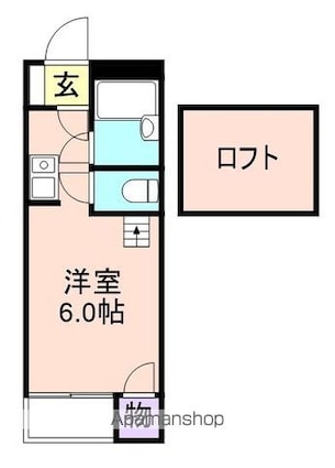 和歌山県和歌山市栄谷[1R/17.01m2]の間取図