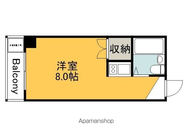 グランドアメニティ住吉（旧　ハピネス住吉）[1R/18m2]の間取図
