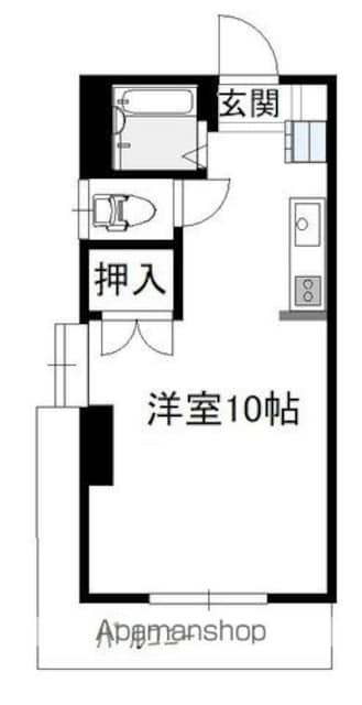 サンコート神宮東[1R/21m2]の間取図