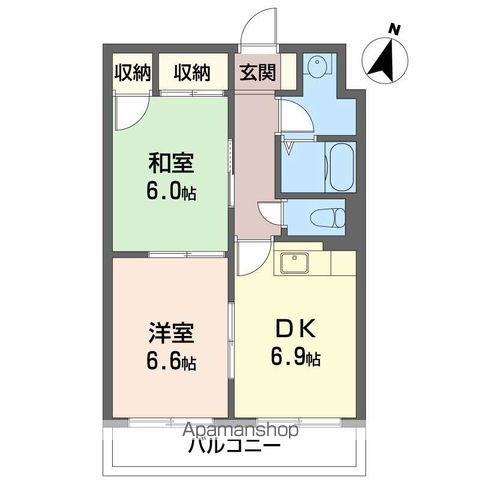 光町イーストの間取り写真