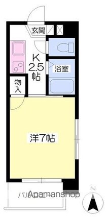 ハイライズＡＢＥ[1K/21.04m2]の間取図
