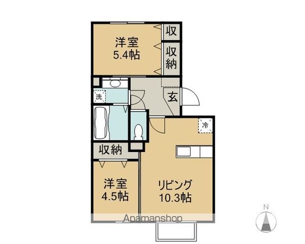 サニーヒルズの間取り
