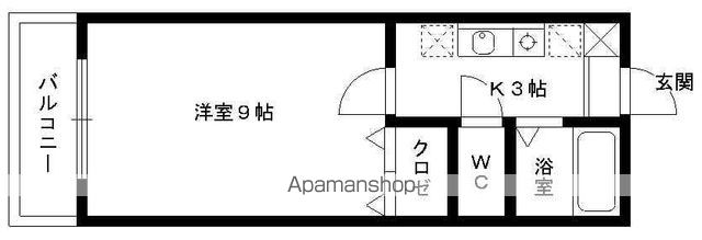 福岡市東区原田のマンションの間取り