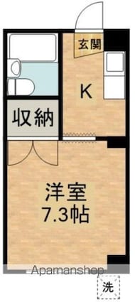 メゾン佐々木[1K/22m2]の間取図