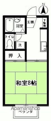 マリンパレス[1K/26.45m2]の間取図