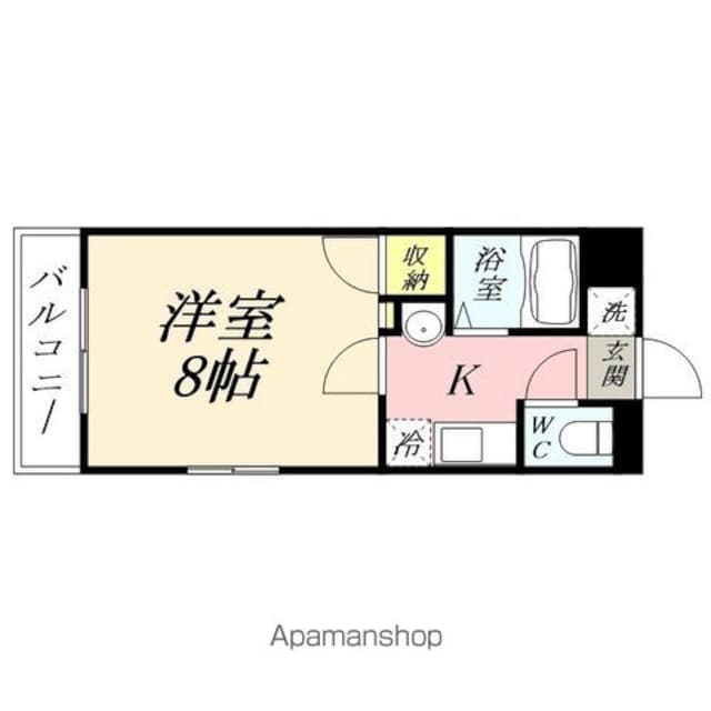 アレグリア内山下[1K/26.23m2]の間取図