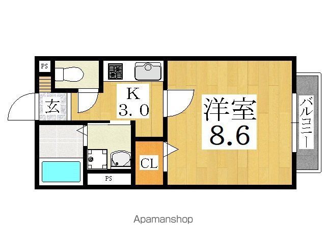 パークサイドハイムあびこの間取り写真