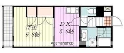 天山ガーデンハウス[1DK/30m2]の間取図