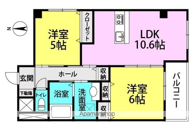 ヴェルージュの間取り写真