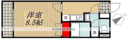 レオネクスト立花[1K/27.35m2]の間取図