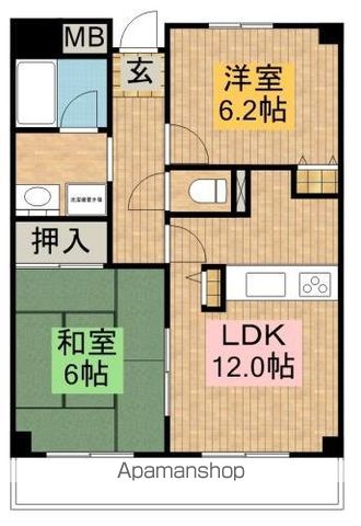 ロイヤルフラット壱番館の間取り写真