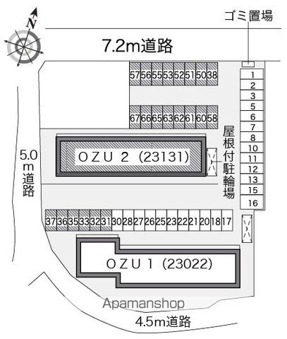 レオパレスＯＺＵ　２ 103 ｜ 愛媛県大洲市東大洲714-1（賃貸アパート1K・1階・23.71㎡） その27