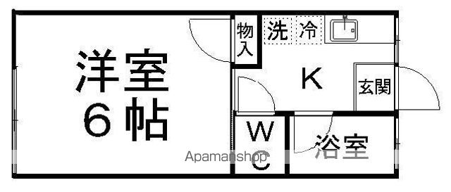 コーポ一高南Aの間取り写真