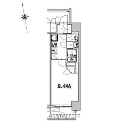 ＳーＲＥＳＩＤＥＮＣＥ今池ｂｅｌｅｔａ（ベレータ）[1K/26.94m2]の間取図