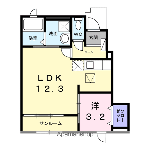 コンフィー中山台IIの間取り写真