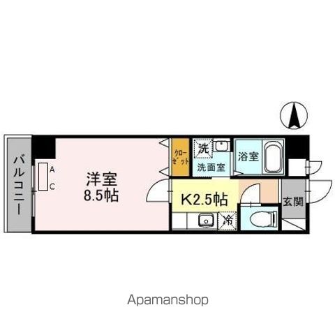 MAPLE夕陽丘の間取り写真