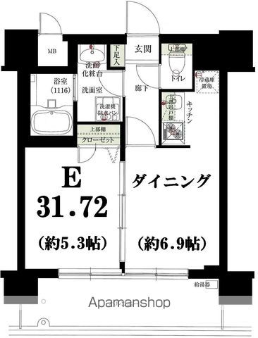グリフォーネ横浜・伊勢町弐番館の間取り写真