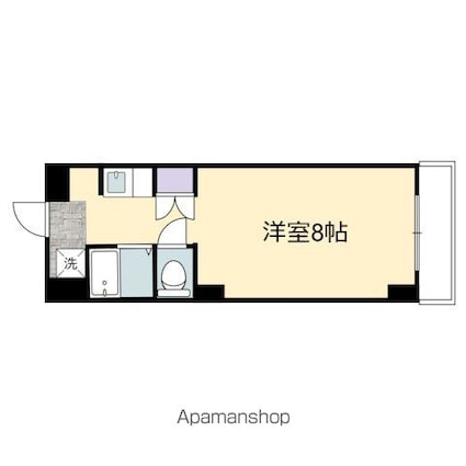 カルティエ宇品西[1R/20m2]の間取図
