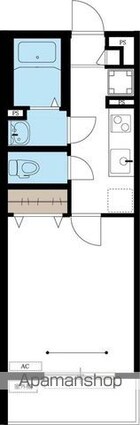 リブリ・本星崎[1K/26.08m2]の間取図