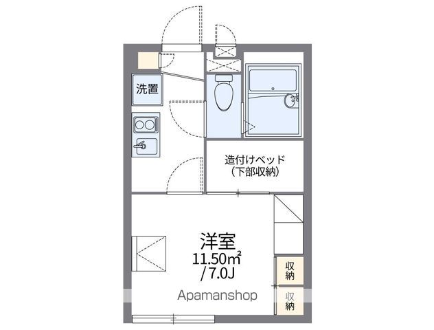 レオパレス牛田南の間取り写真