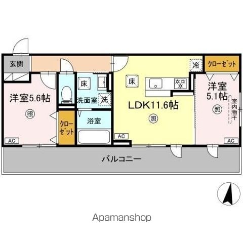 アゼリア水前寺の間取り写真