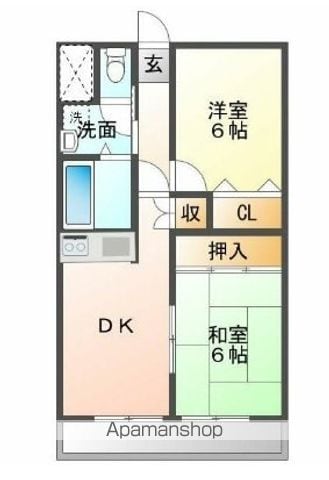 小玉ハイツの間取り写真
