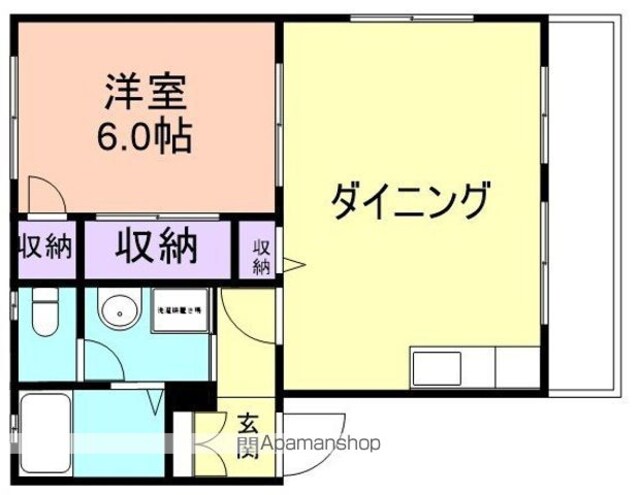 メゾン・ド・いづみ[1LDK/40.09m2]の間取図