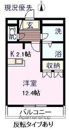 セイフティ・パレＫ[1K/36m2]の間取図
