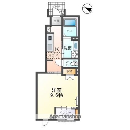 Ｄｉｖａ（ディーバ）[1K/33.56m2]の間取図