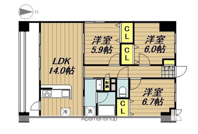 ロイヤルメドゥ北戸田の間取り写真