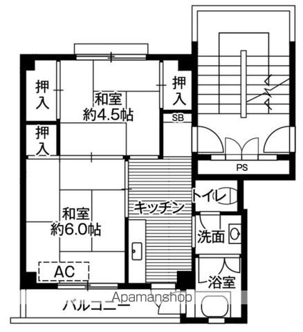 【ビレッジハウス広田３号棟の間取り】