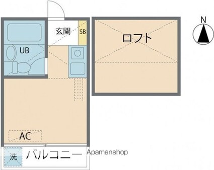 オリス田無南[1R/14m2]の間取図