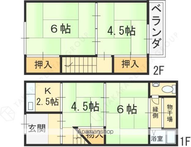 若江本町借家の間取り写真