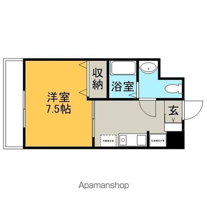 プリエール[1K/24.2m2]の間取図