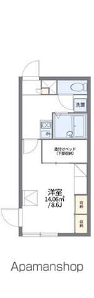 レオパレスラインホルト立石[1K/23.18m2]の間取図