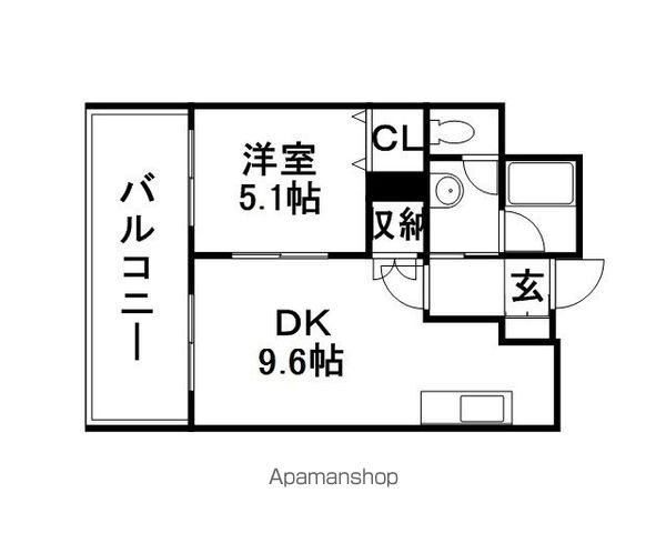 ラフィネタワー札幌南3条の間取り写真