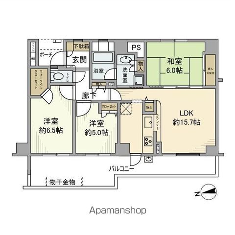 ローレルスクエア港南台C棟の間取り写真