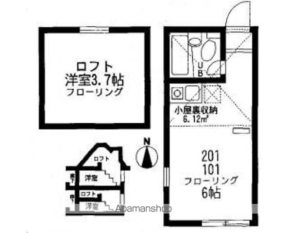 ユナイト戸手クラウディオの間取り