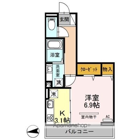 ハーヴェストWESTの間取り写真